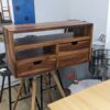 Meuble TV en palissandre massif 85 cm – Image 4