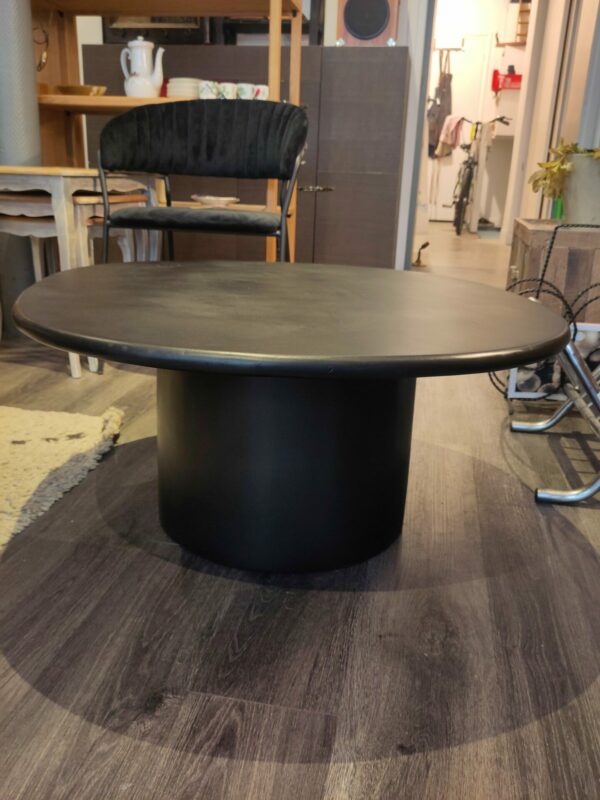 Table basse noire OREUS manguier massif – Image 2