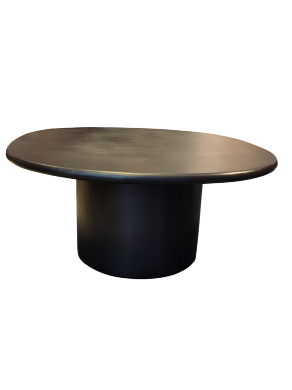 Table basse noire OREUS manguier massif