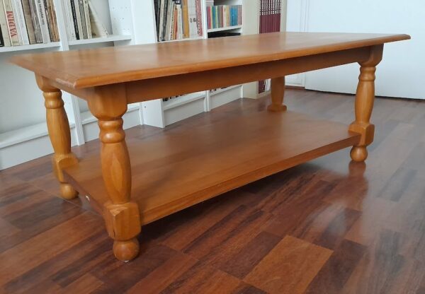 Table basse rustique en chêne – Image 5