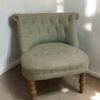 Fauteuil tissu gris vert – Image 2