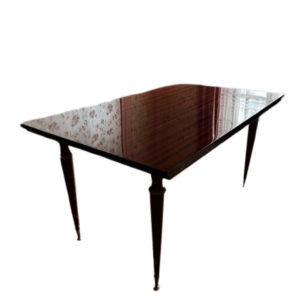 Table vintage en bois verni