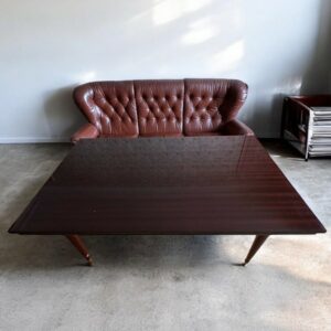 Table vintage en bois verni