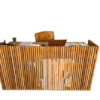Bureau en bois moderne style "accueil"