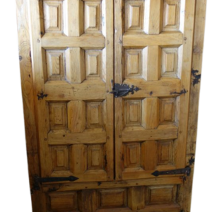 Armoire de salon exotique vintage en bois massif