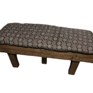 Fauteuil / banc style industriel deux places avec coussin sur mesure