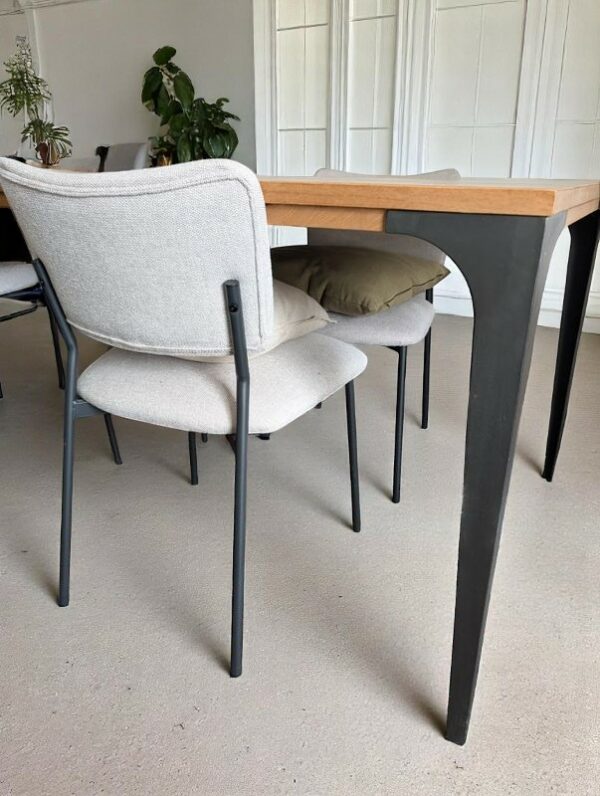 [Urgent] Table en bois massif de manguier style industriel 180*90 – Image 3