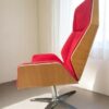 Fauteuil contemporain Kruze Lounge - plaqué chêne - piétement aluminium – Image 3