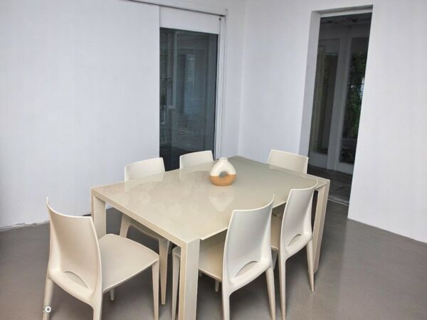 Table à manger, blanche, extensible – Image 3