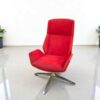 Fauteuil contemporain Kruze Lounge - plaqué chêne - piétement aluminium – Image 2