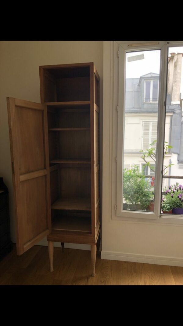 Armoire étroite bois style scandinave – Image 4