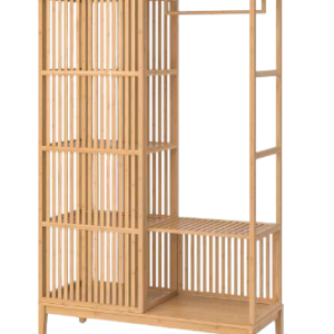 Armoire Penderie IKEA Nordiska ouverte bambou