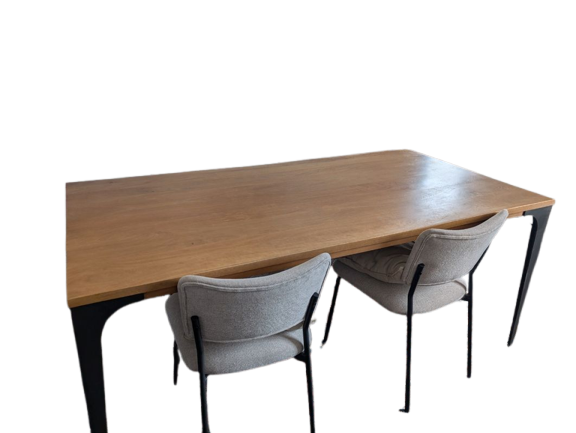 [Urgent] Table en bois massif de manguier style industriel 180*90