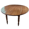 Table a volets OVALE en noyer