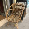 Fauteuil en rotin ancien – Image 3