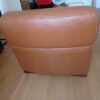 Fauteuil en cuir marron clair – Image 3