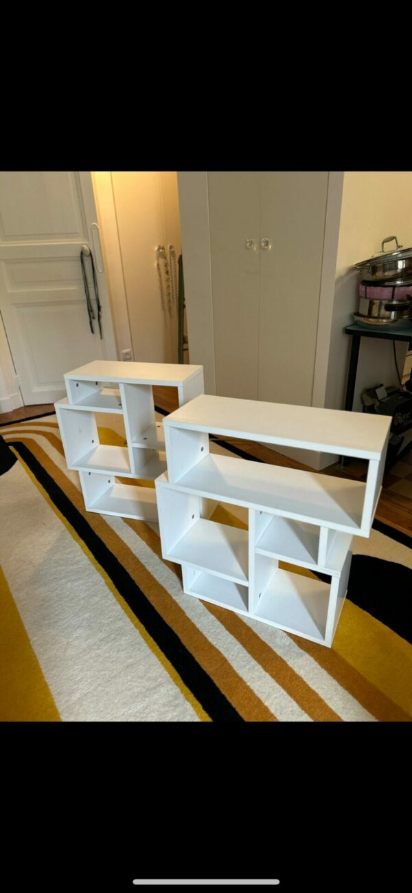 Paire d’étagères blanches – Image 2