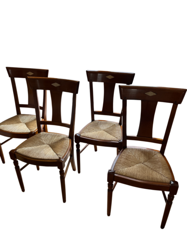 4 Chaises en merisier