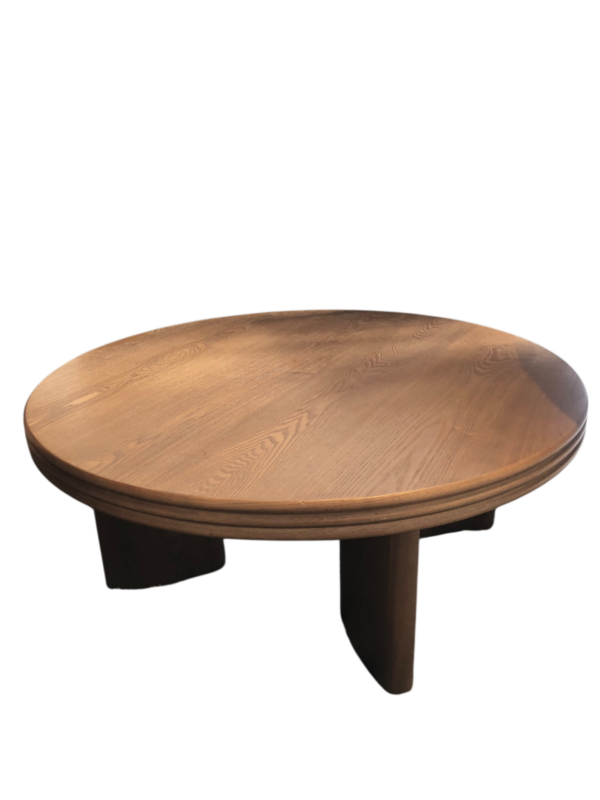 Table basse en noyer MIRA revisitée