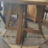 Table de salle à manger en teck massif recyclé – Image 4