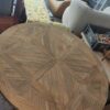 Table de salle à manger en teck massif recyclé – Image 3