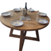 Table de salle à manger en teck massif recyclé