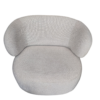 Fauteuil Guilia écru bouclé