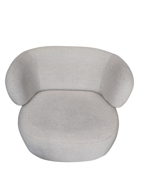 Fauteuil Guilia écru bouclé