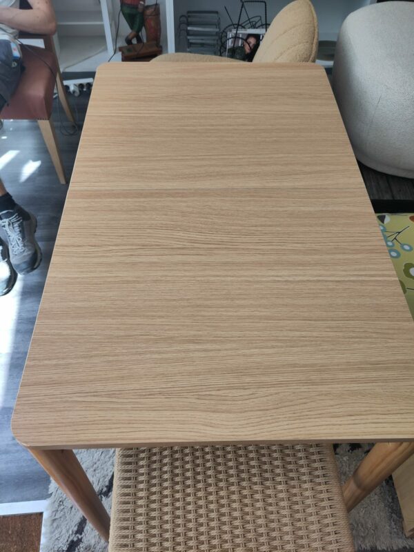 Table extensible PEDRO en bois clair – Image 3