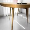 Lot de 3 tables basses métal couleur rose lilas violet – Image 3