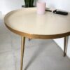Lot de 3 tables basses métal couleur rose lilas violet – Image 2