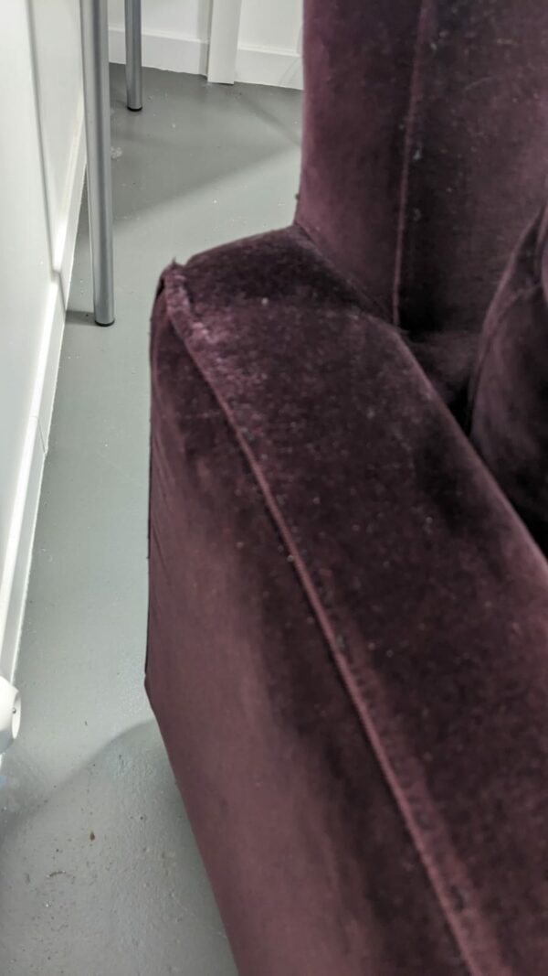 Fauteuil de lecture cosy bordeaux – Image 7