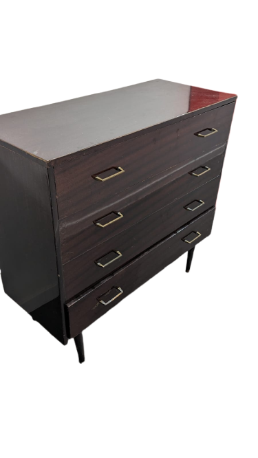 Commode vintage formica 4 tiroirs