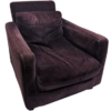 Fauteuil de lecture cosy bordeaux