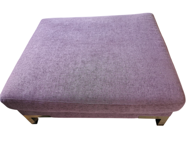 Grand pouf en tissu rose
