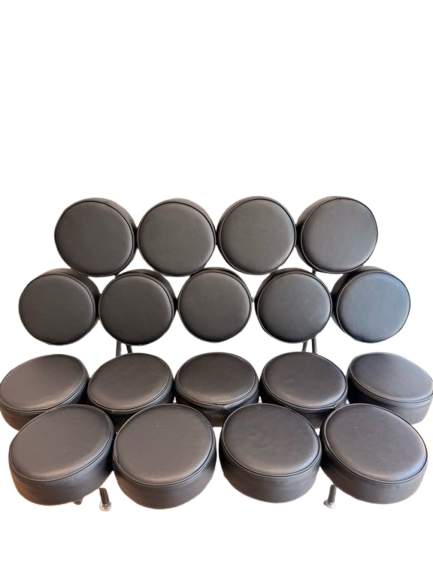 Canapé Marshmallow noir type George Nelson