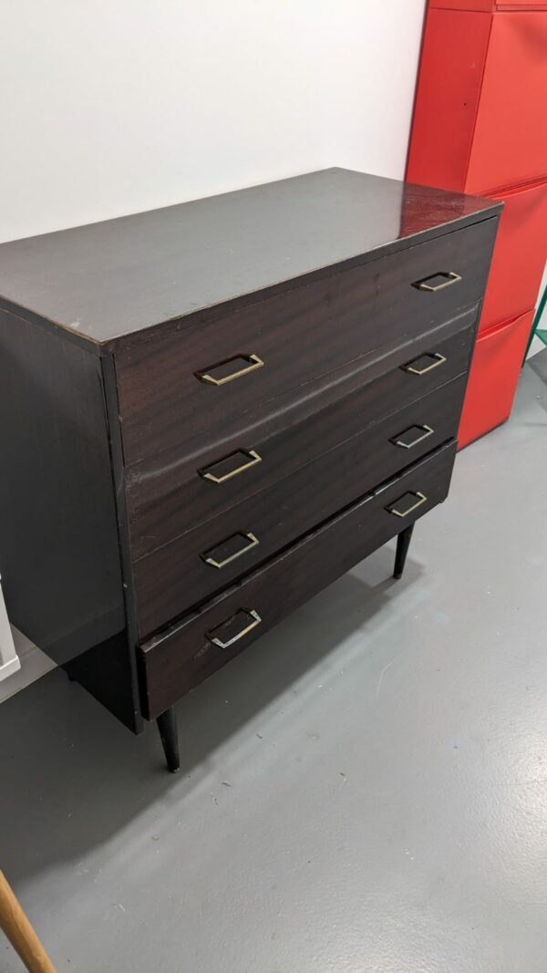 Commode vintage formica 4 tiroirs – Image 2