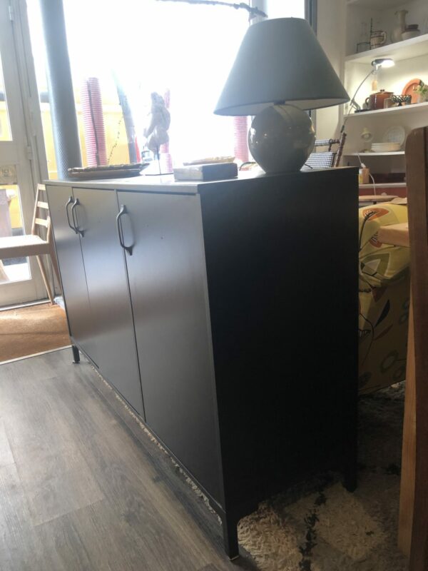 Enfilade - buffet en bois peint en noir – Image 8