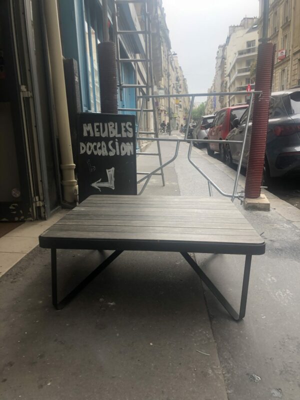 Table basse fer et bois – Image 4
