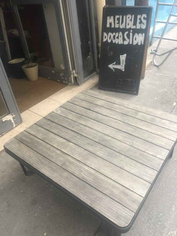 Table basse fer et bois – Image 9
