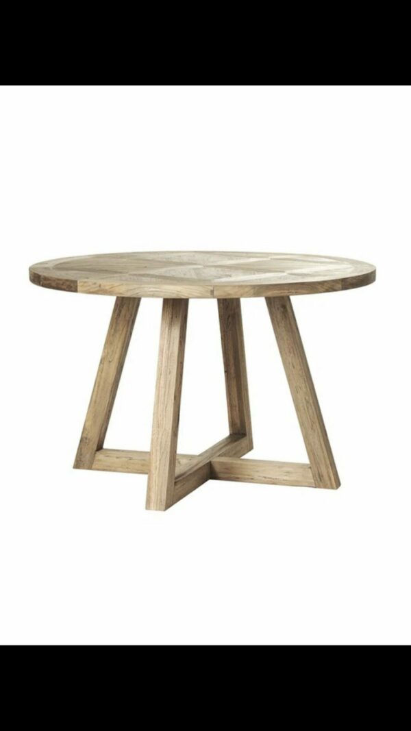 Table de salle à manger en teck massif recyclé