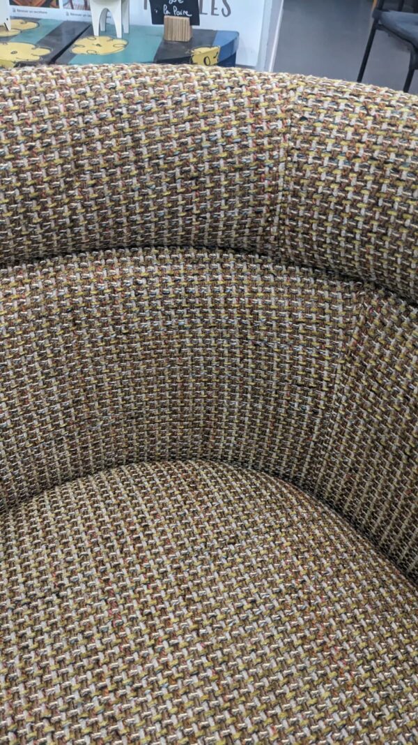 Chaise de bureau BARON tweed jaune Miami – Image 4