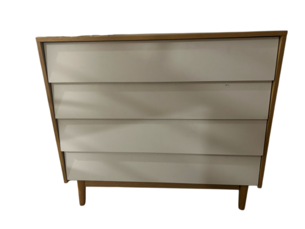 Commode 4 tiroirs blancs