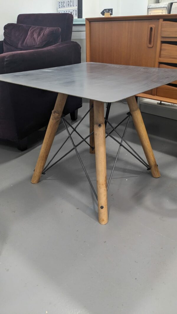 Table basse custom metal et bois – Image 2