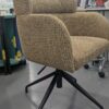 Chaise de bureau BARON tweed jaune Miami – Image 3