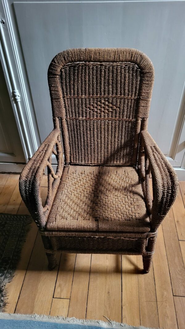 2 Fauteuils en paille – Image 2
