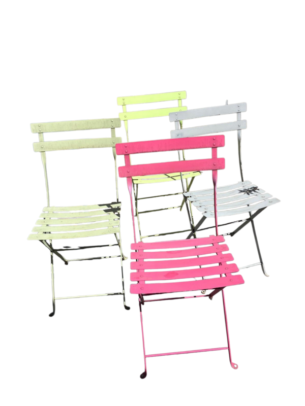 4 chaises et 1 table ronde FERMOB