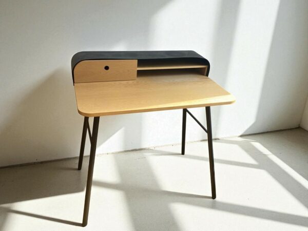 Bureau métal acier et placage chêne Jimi (La redoute intérieurs) – Image 2