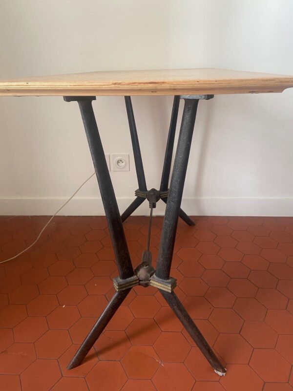 Petite table de salle à manger rectangulaire pied métal – Image 9