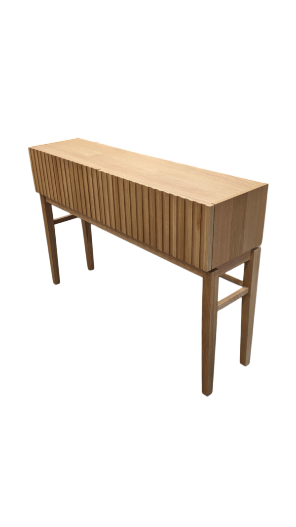 Console 2 tiroirs en bois